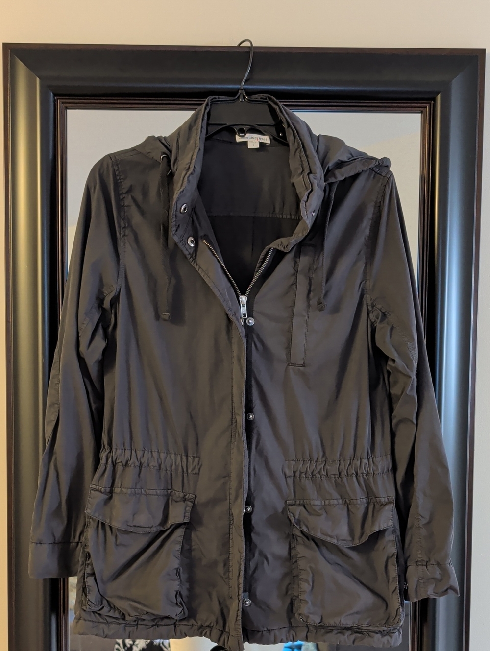 James Perse Yosemite Light Weight Utility Jacket In Slate Gray